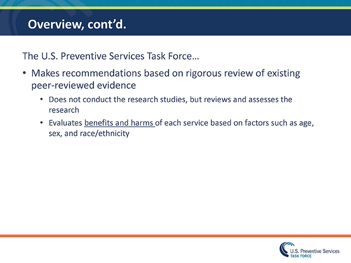 Understanding How The U.S. Preventive Services Task Force (USPSTF ...